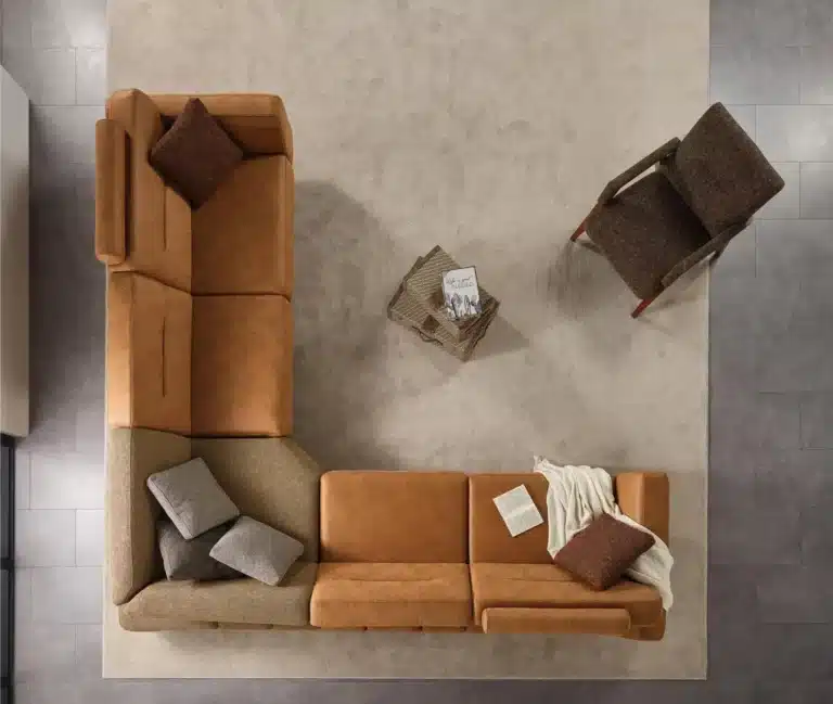 custom made L shape sectional