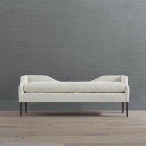 bedroom bench restoration with leather