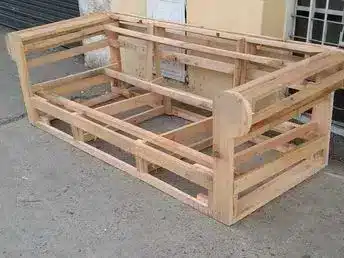 • Loveseat frame with hand-cut joints and reinforced seat base