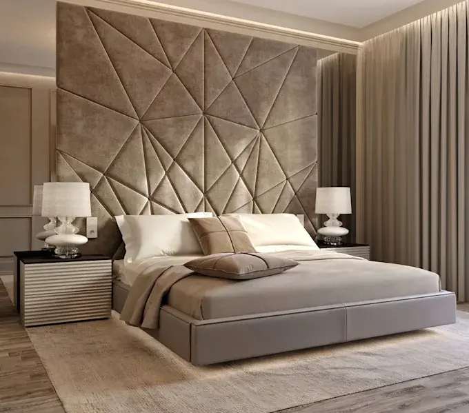 Modular wall panels with acoustic backing and tailored fit