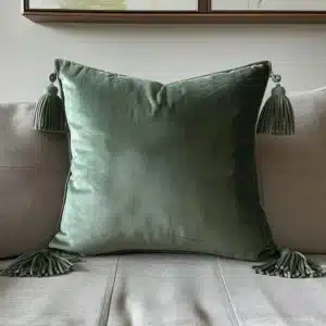 Assorted throw pillows with premium insert and upholstery fabrics
