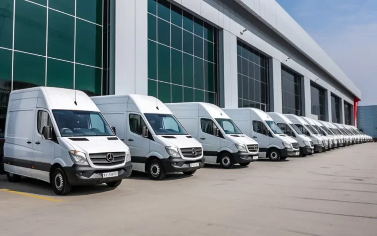 White glove team in branded uniforms preparing for delivery