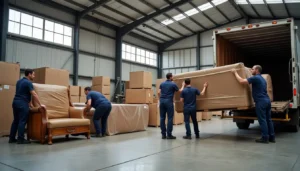 Team member inspecting final placement